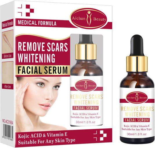Aichun Beauty Scar Removal Serum with Kojic Acid and Vitamin E for Scars, Pimples, Stretch Marks 30ml
